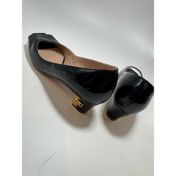 Chanel Patent Leather Peep Toe Two Tone Heels - Picture 7 of 10
